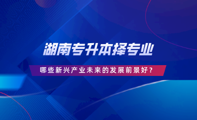 湖南專升本擇專業(yè)，哪些新興產(chǎn)業(yè)未來(lái)的發(fā)展前景好.png