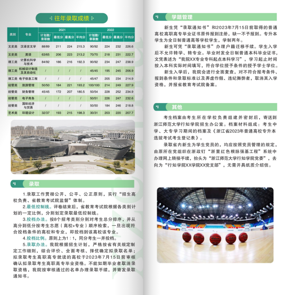 2023年浙江師范大學行知學院專升本招生簡章權(quán)威發(fā)布(圖4)