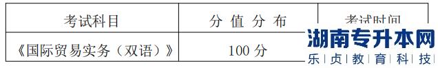 湖南信息學(xué)院專升本考試科目、分值分布及考試時間