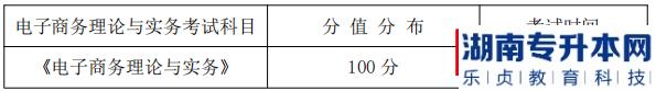 湖南信息學(xué)院專升本考試科目、分值分布及考試時間