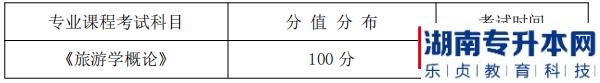 湖南信息學院專升本考試科目