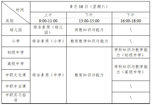 湖南省2023年下半年中小學教師資格考試（筆試）公告