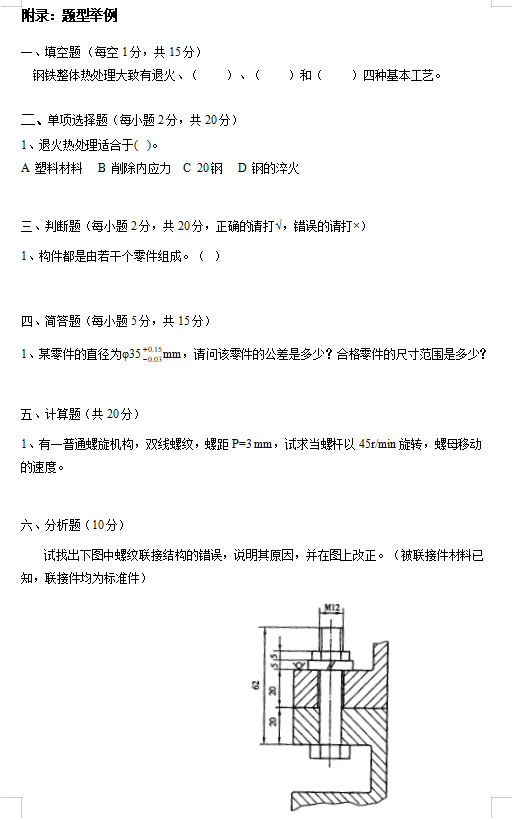 2023年懷化學院專升本《機械基礎(chǔ)》考試大綱